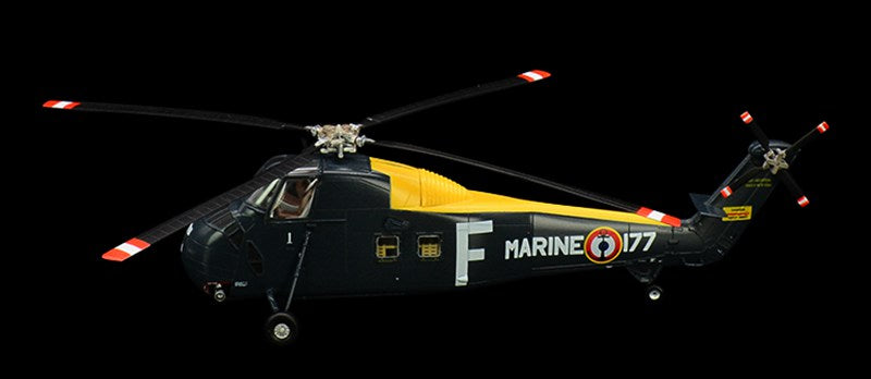 1/72 scale pre-built H-34 helicopter model
