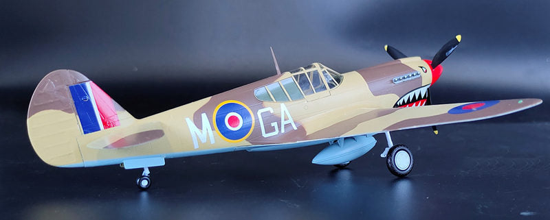 prebuilt 1/48 scale P-40 Warhawk aircraft model 39312