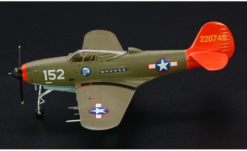 prebuilt 1/72 scale military plastic aircraft model P-39Q