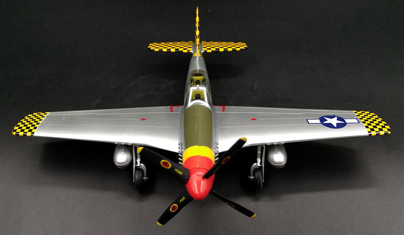 prebuilt 1/48 scale P-51D Mustang aircraft model 39303 topview