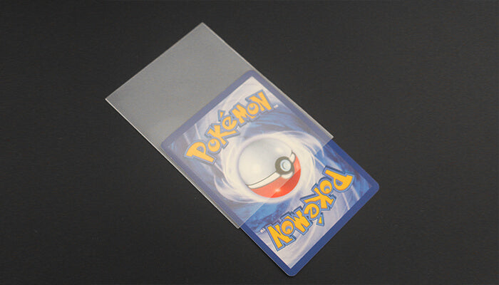 slide your trading cards into penny sleeves