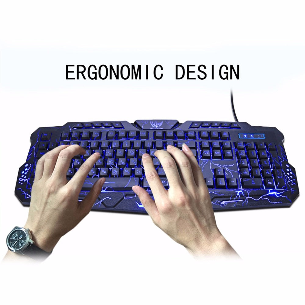 Wired Full Key Gaming Keyboard and Mouse Set