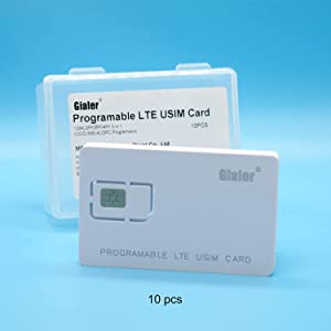 Gialer 100PCS Writable Programmable SIM Card 4G LTE WCDMA GSM Nano Micro 2FF 3FF 4FF Blank USIM Card for Telecom Operator 100pcs 