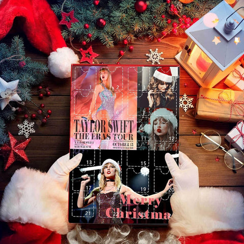 Taylor Swift advent calendar with charms and keychains