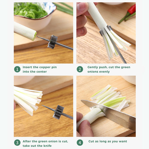 Plum Blossom Onion Cutter - Stainless Steel, Silver, view 4