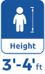 heigh 3ft-5ft