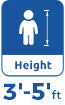 height 3-5ft