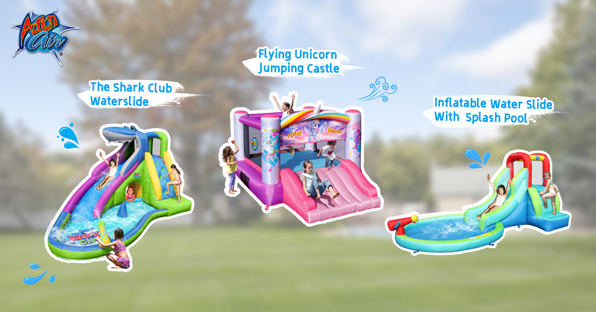 Casa inflable de la despedida del aire de la acción