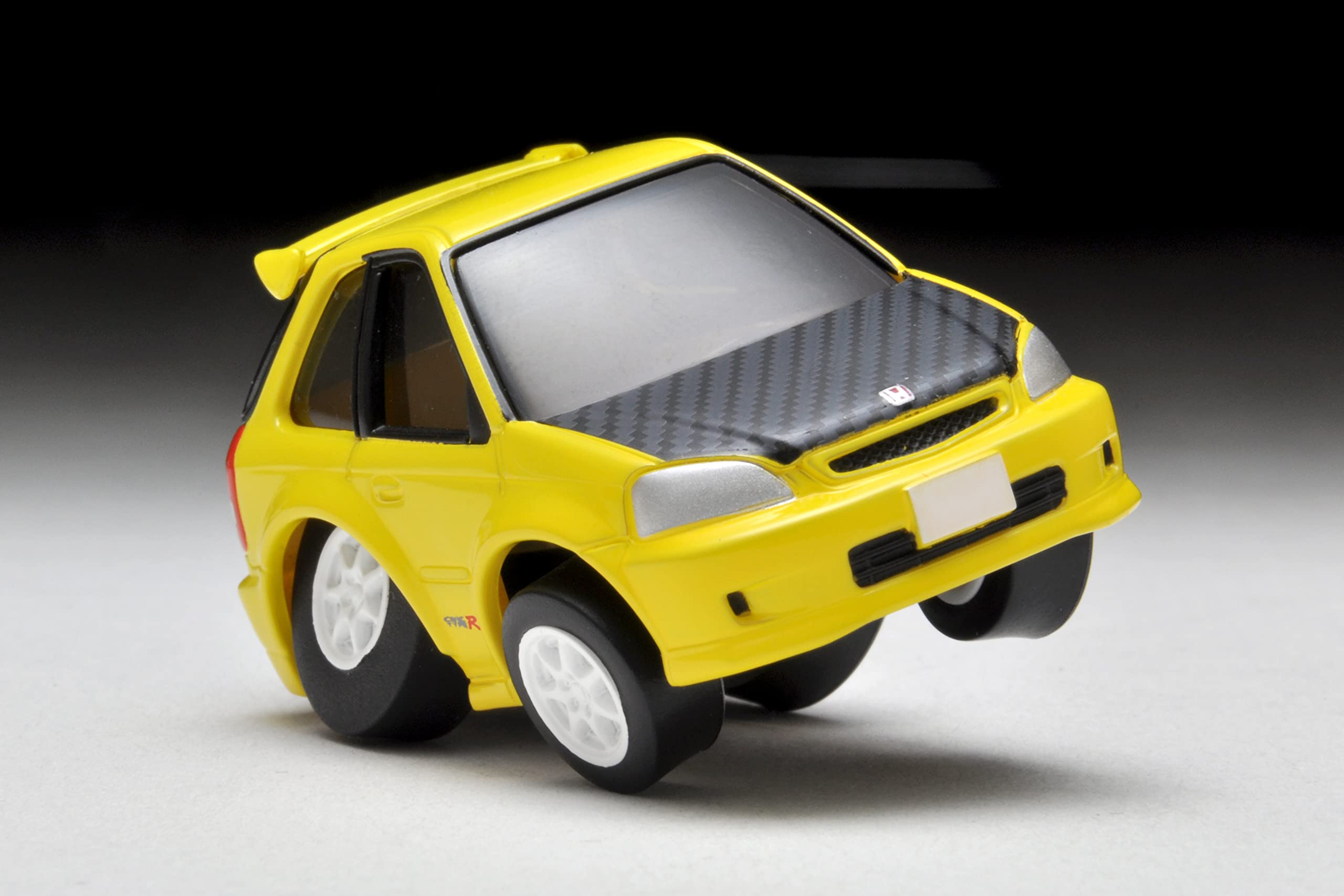 Tomytec Yellow Honda Civic Type R EK9 Custom Spec - Choro Qs-01A Finished Model