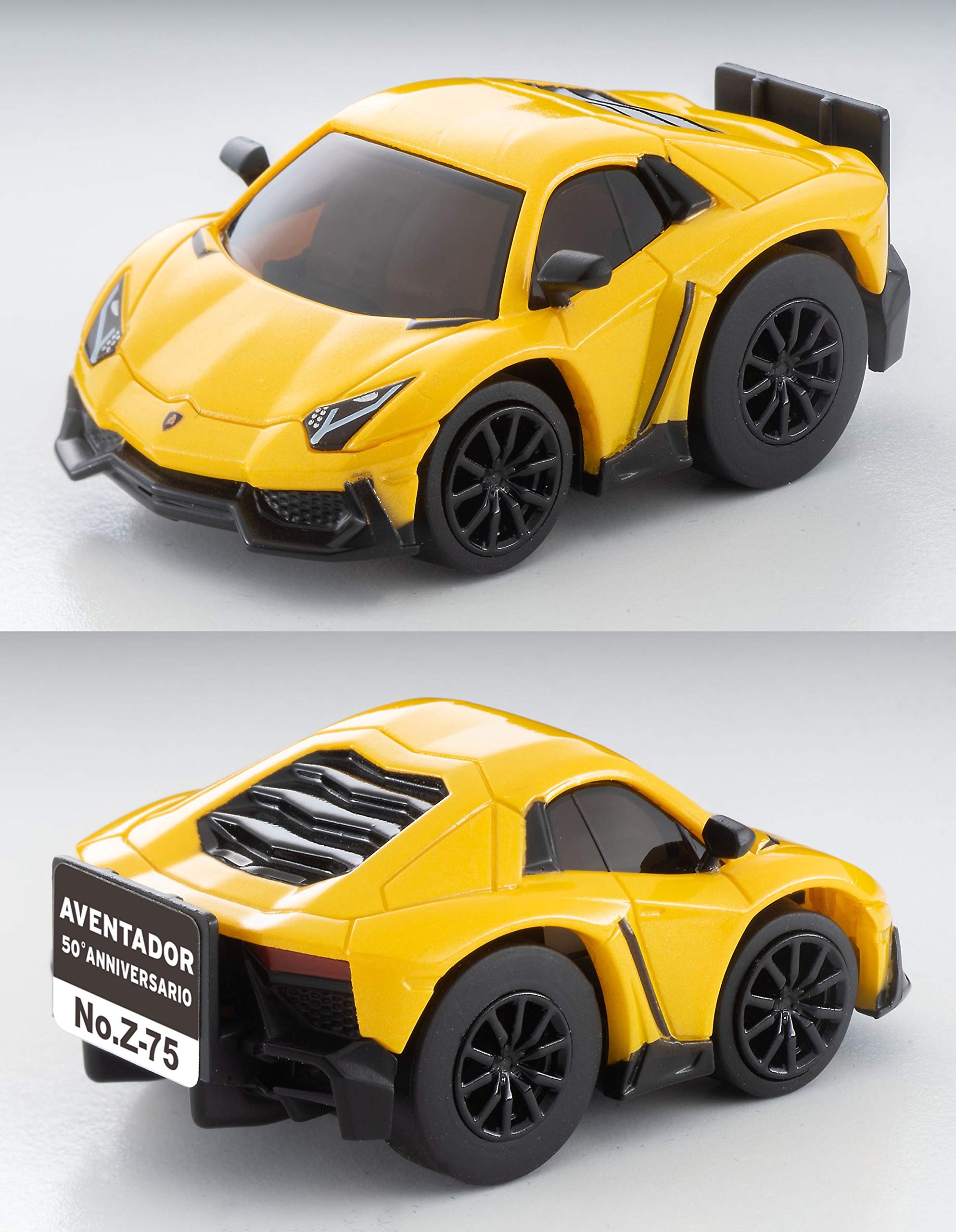 Tomytec Lamborghini Aventador 50th Anniversary Choro Qzero Z-75A Finished Yellow Model