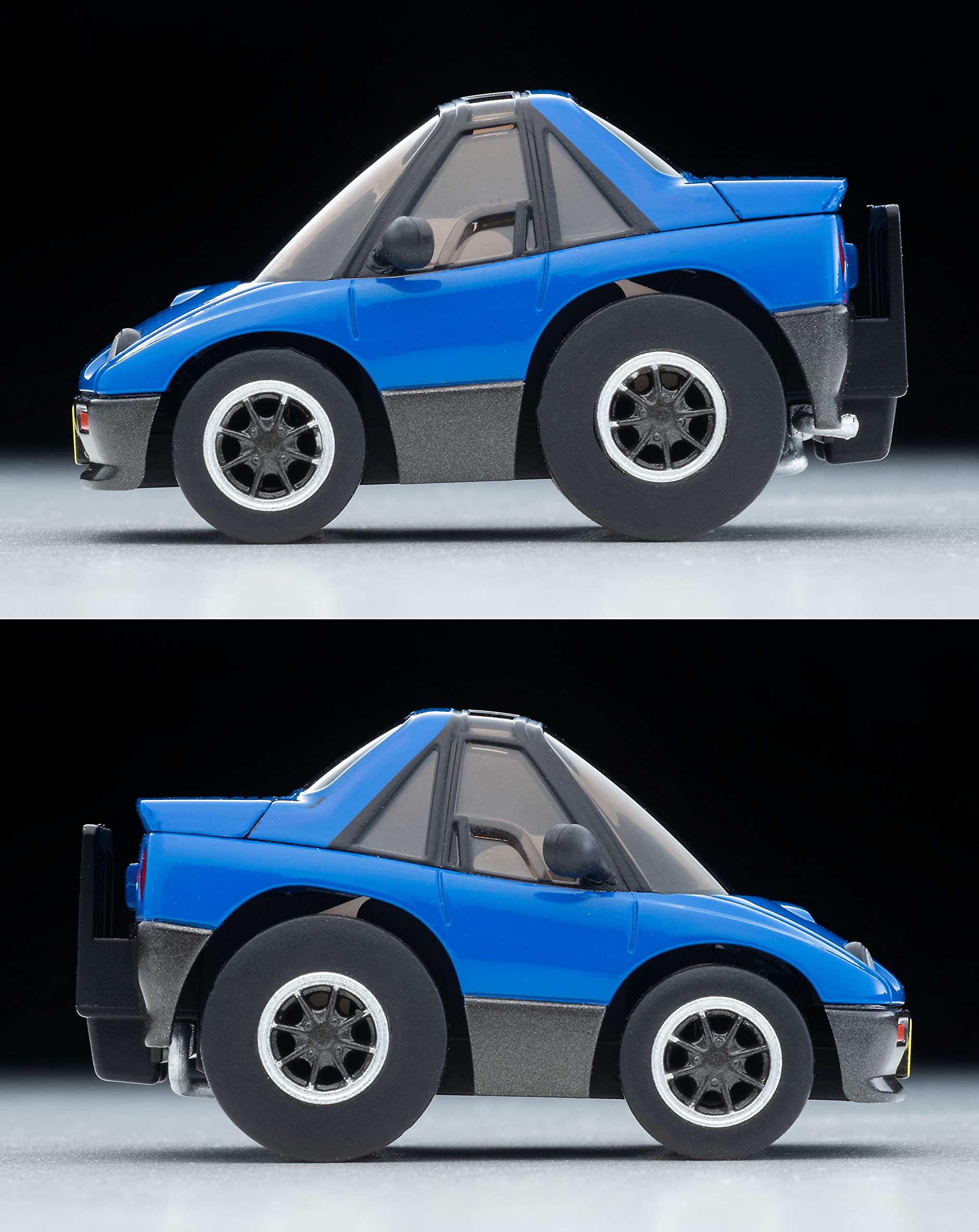 Tomytec Blue/Gray Autozam Az-1 Choroq Zero Z-80B Finished Car Model