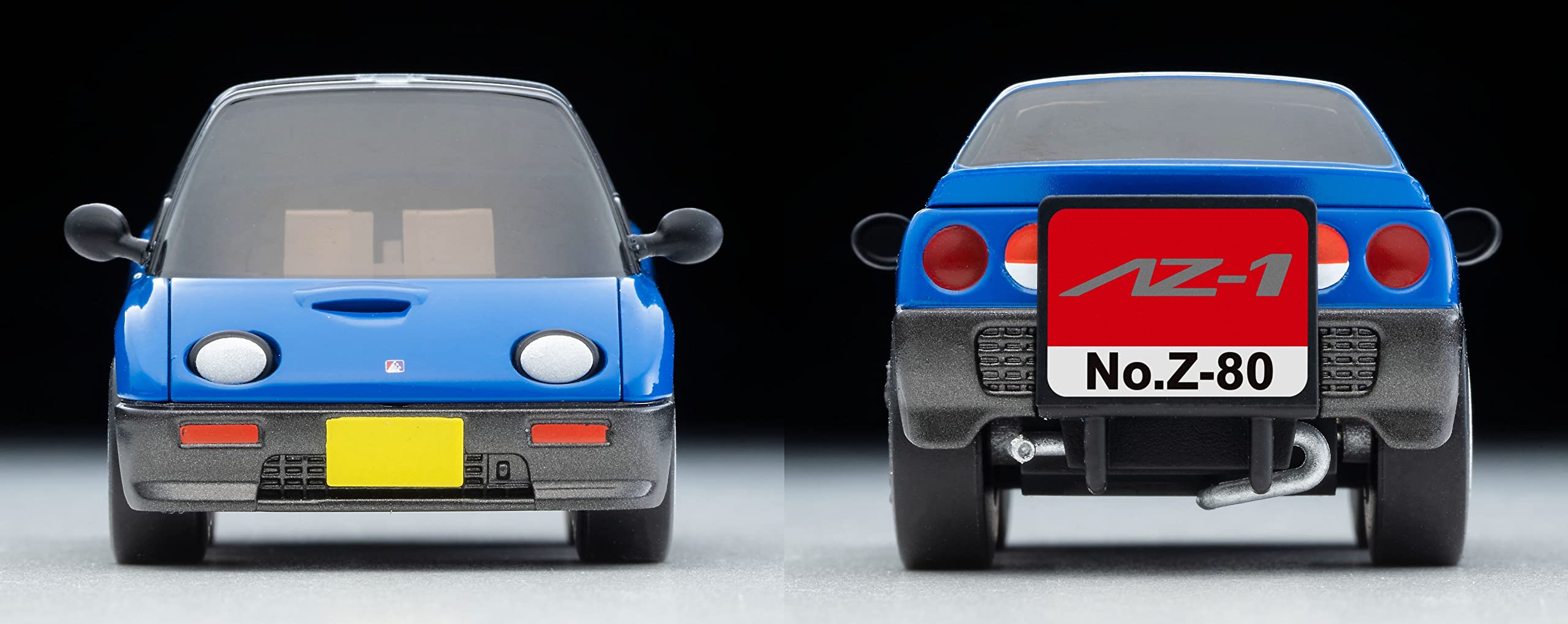 Tomytec Blue/Gray Autozam Az-1 Choroq Zero Z-80B Finished Car Model