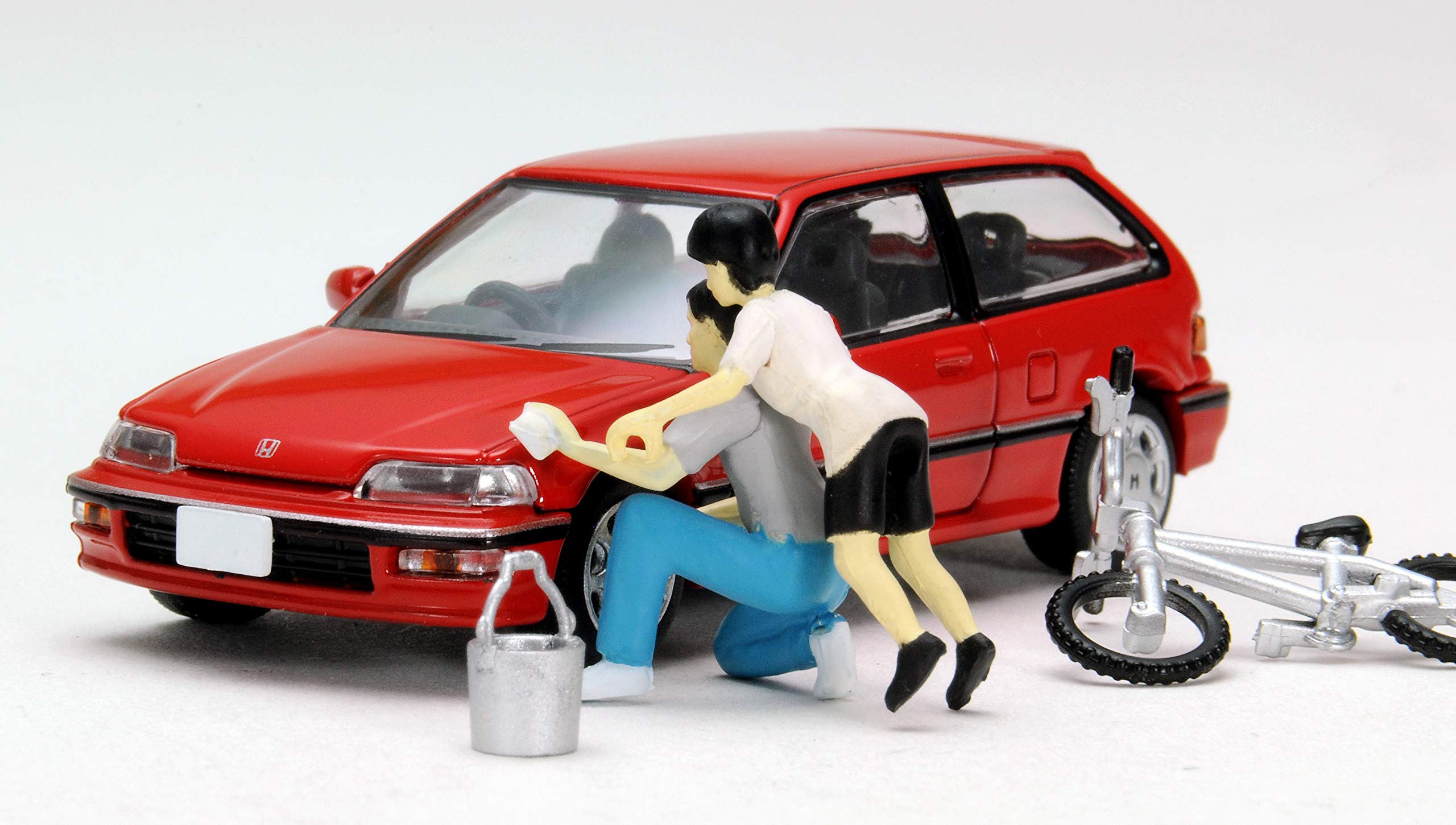 Tomytec Geocolle64 Car Wash Mini Car Set 1/64 TLV-Neo Honda Civic 25Xt Exclusive Color Included