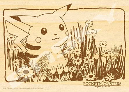 ENSKY 208-W101 Jigsaw Puzzle Pokemon Pikachu And Flowers 208 S-Pieces