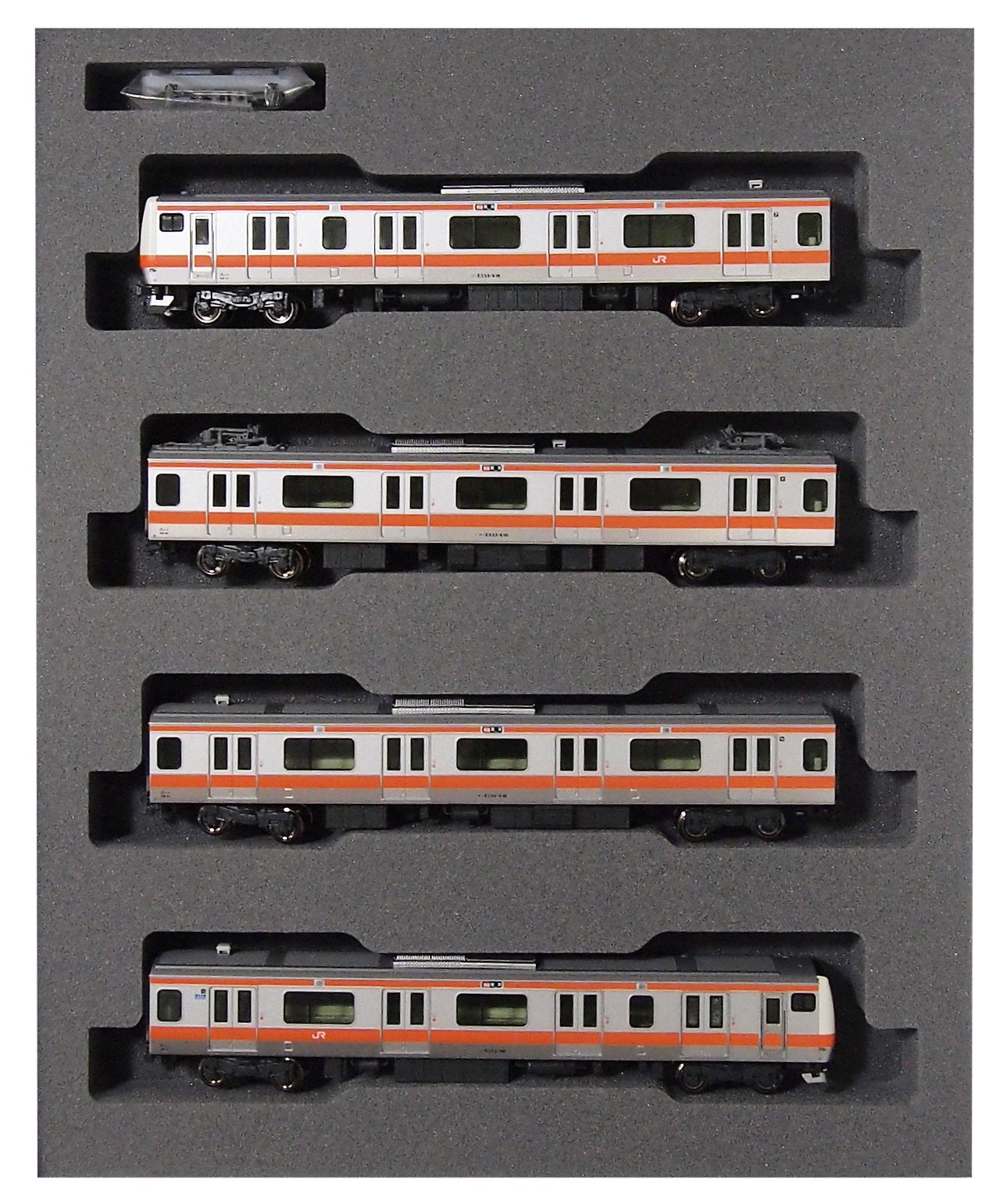 Kato N Gauge E233 Series 4-Car Addition Railway Model Train Set Chuo Line 10-1474