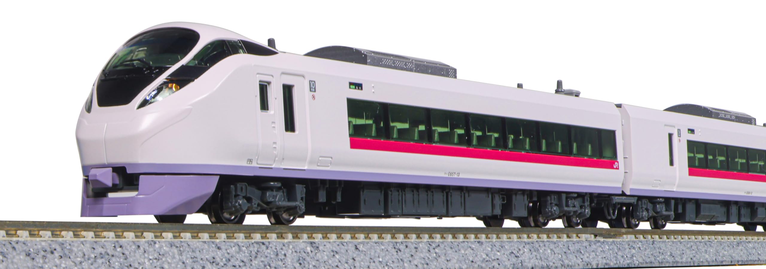 Kato N Gauge E657 Hitachi Tokiwa 6-Car Basic 10-1639 Model Railway Train