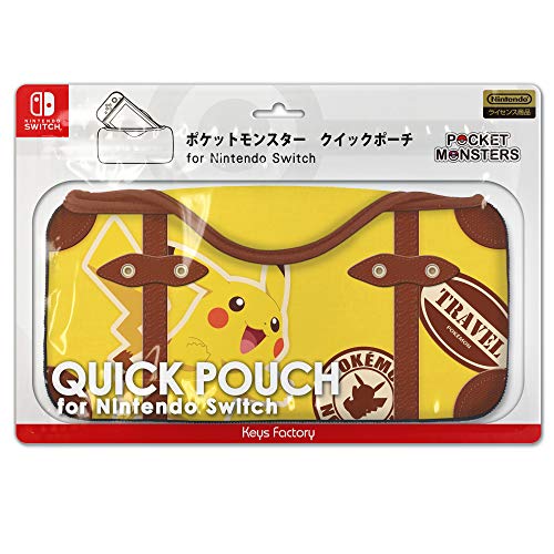 Keys Factory Cqp0081 Quick Pouch For Nintendo Switch Pikachu Pokemon Series New