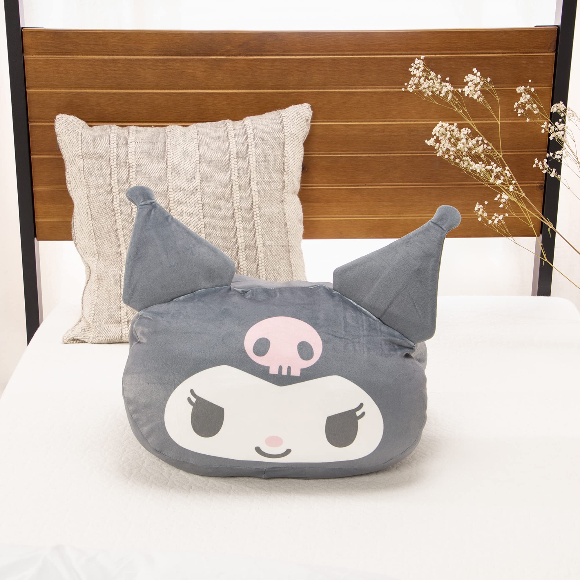 Moripilo Sanrio Kuromi Hug Me Cooling Black Cushion 30X40cm Japanese Character Pillow