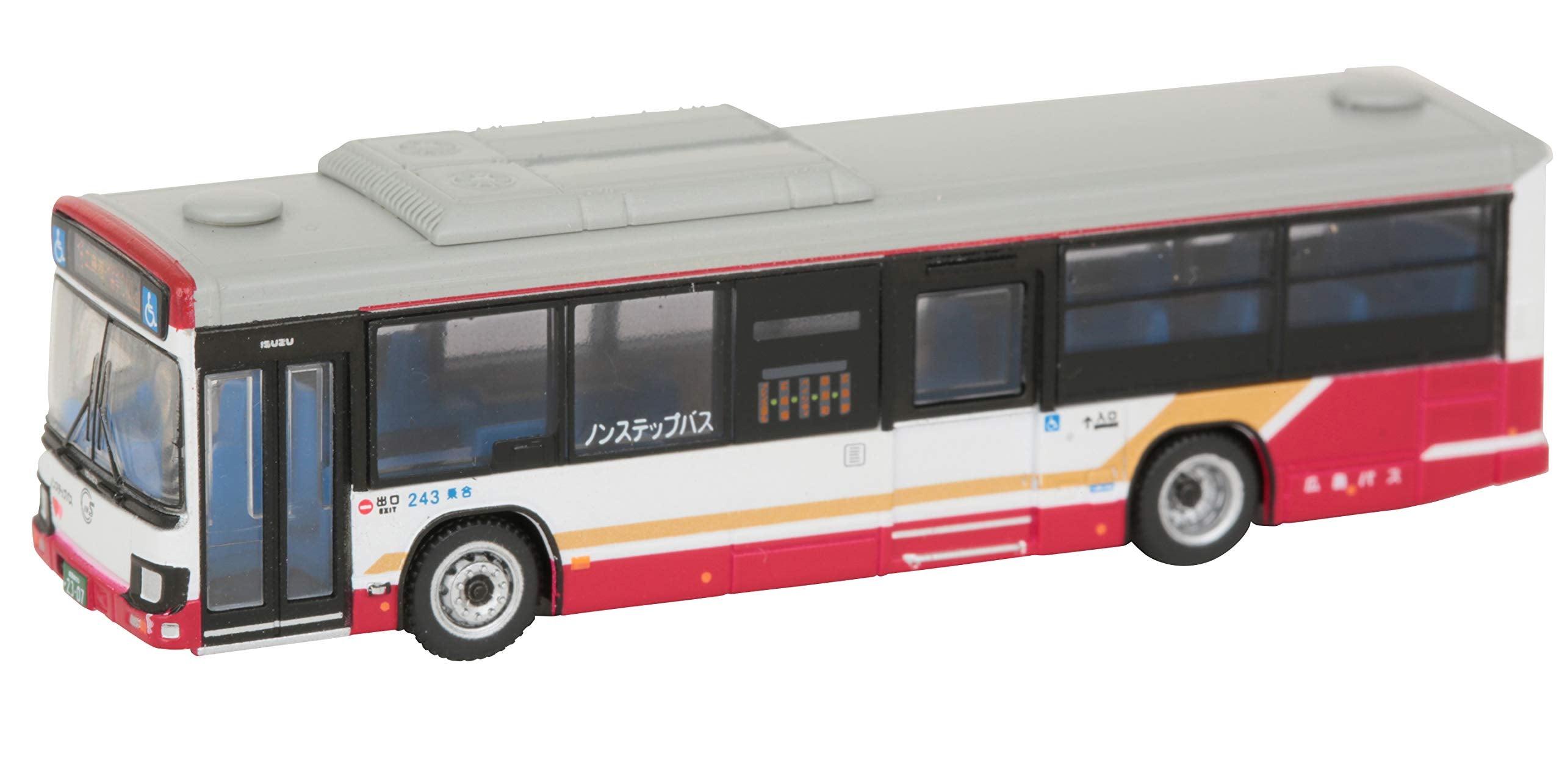 Tomytec National Bus Collection Jb072 - Hiroshima Isuzu Elga Diorama Limited Production