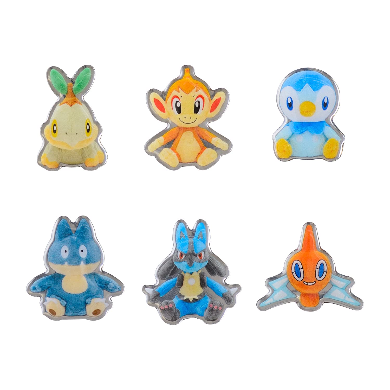 POKEMON CENTER ORIGINAL Push Pin Collection Set Of 6