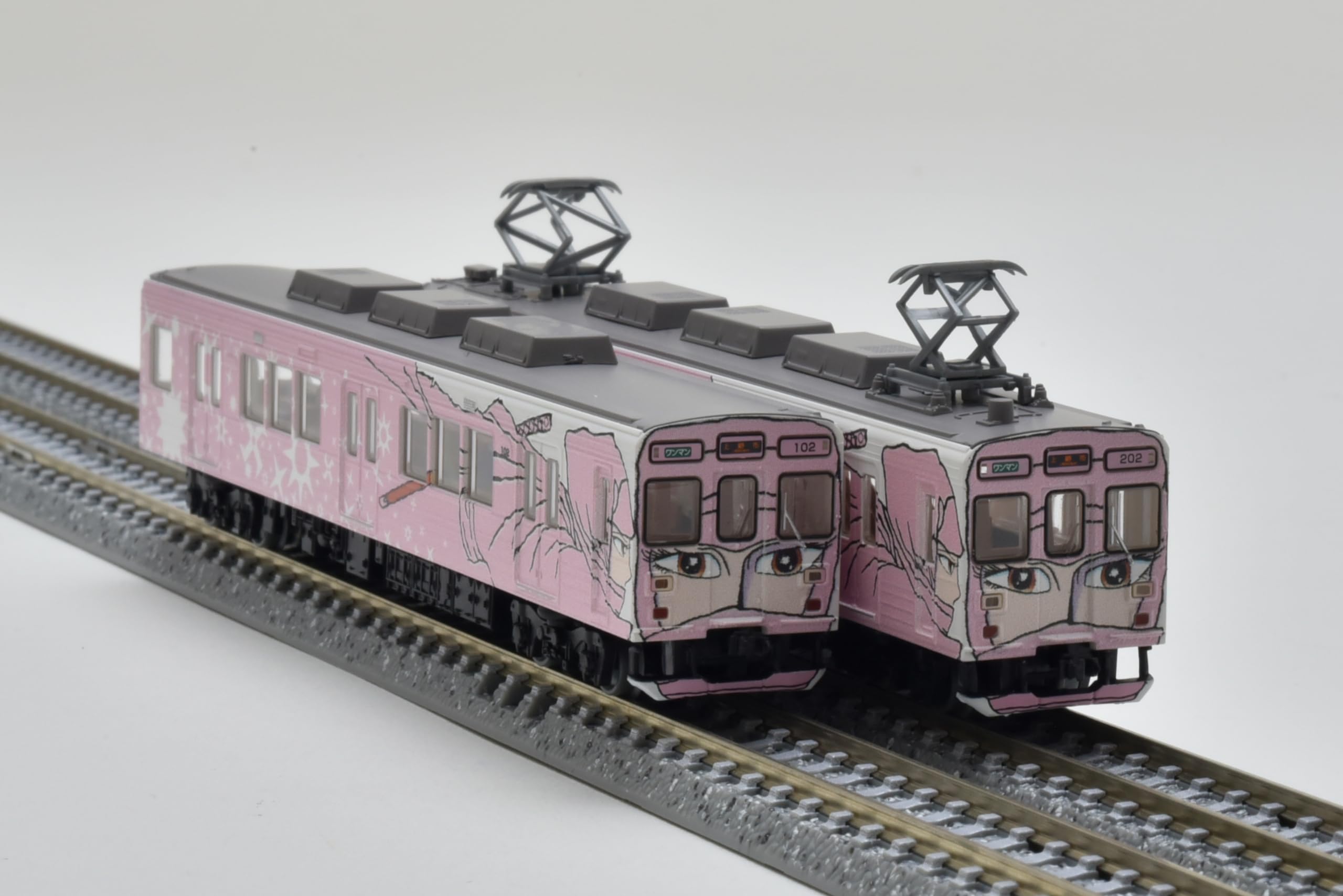 Tomytec Ninja Train Pink 2-Car Set Iga Railway 200 Series 202 Formation Railway Collection Iron