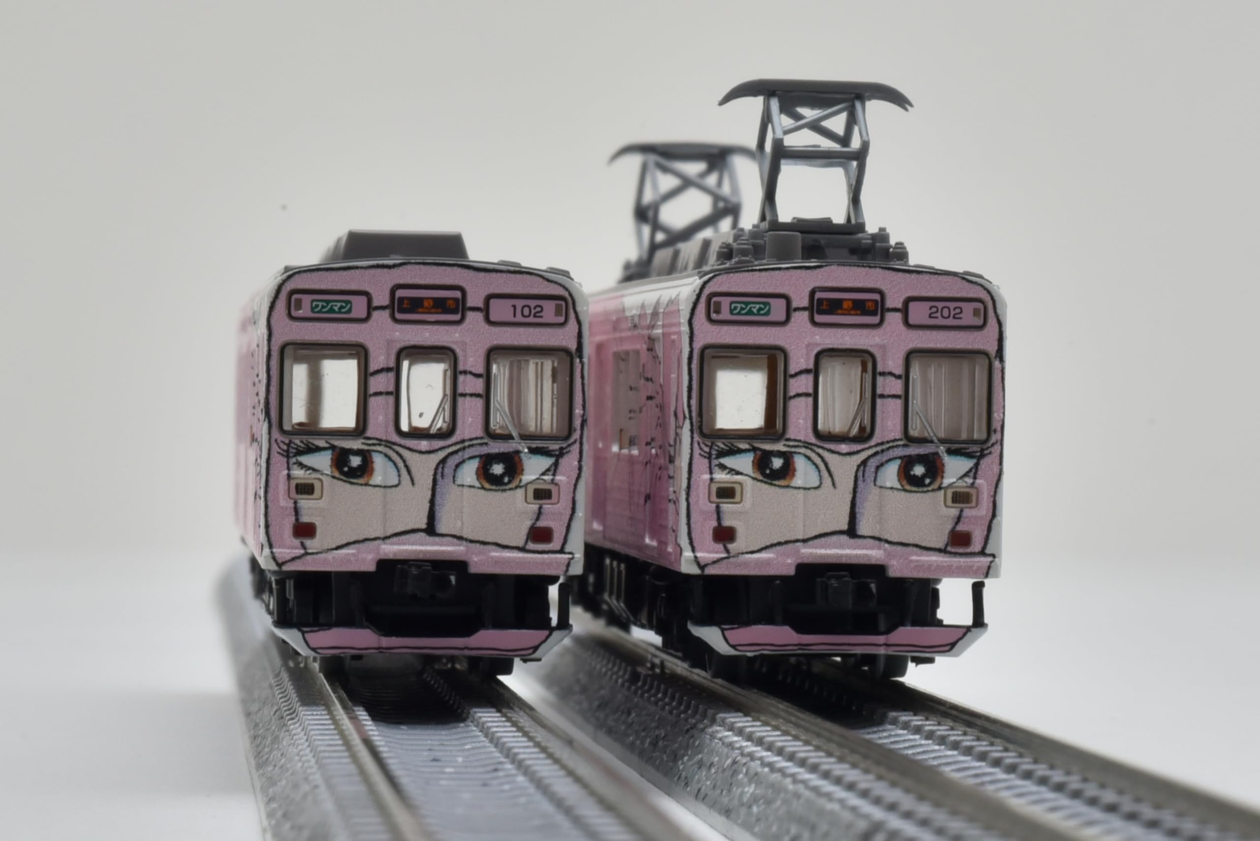 Tomytec Ninja Train Pink 2-Car Set Iga Railway 200 Series 202 Formation Railway Collection Iron