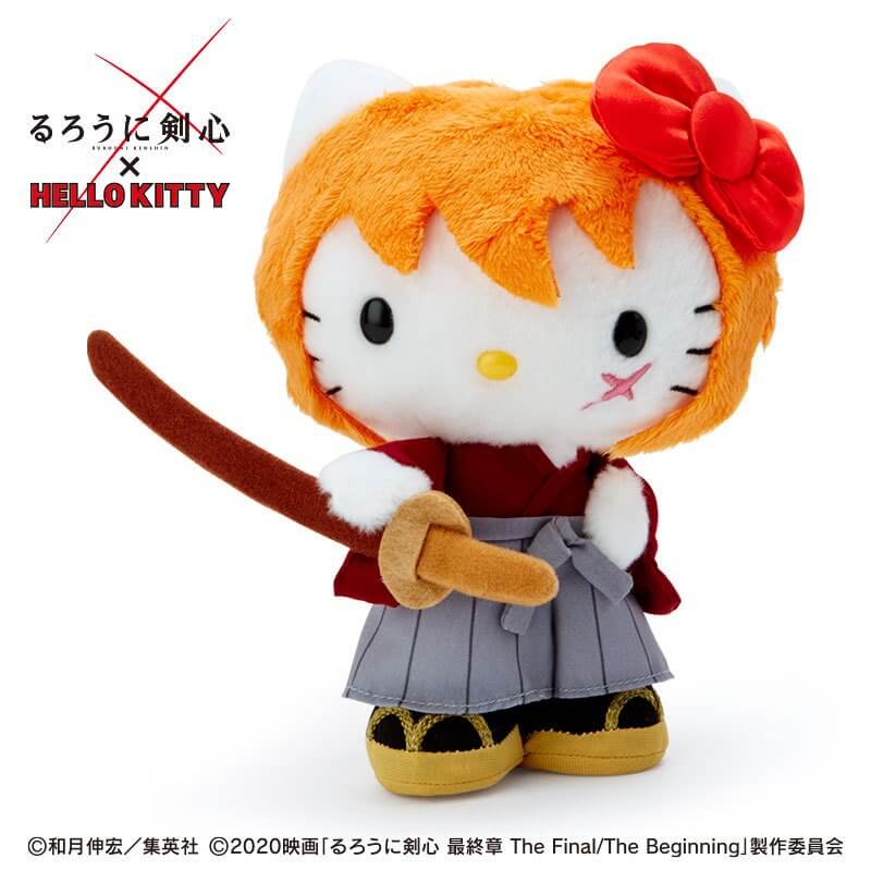 Rurouni Kenshin X Hello Kitty Plush Toy (Himura Kenshin)