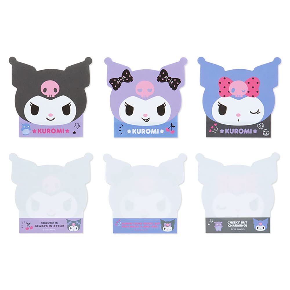 SANRIO Character Face Shaped Memo Kuromi