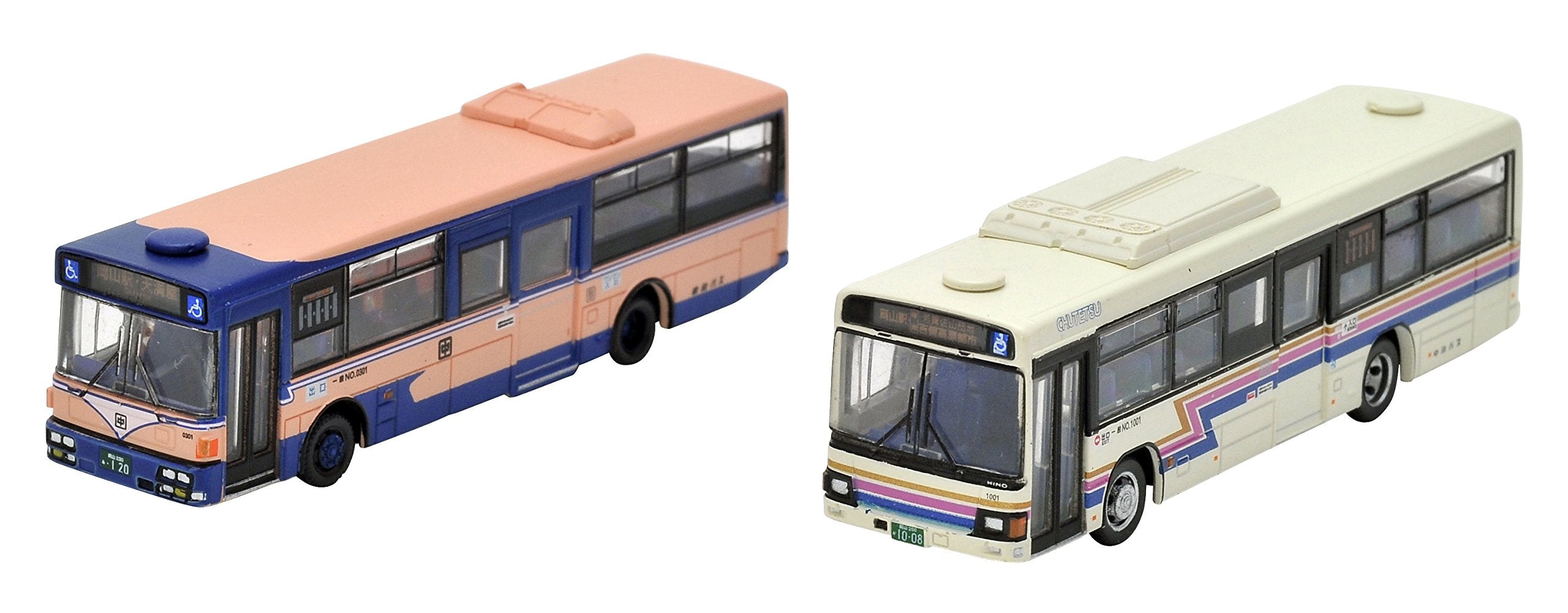 Tomytec Bus Collection - Chutetsu New & Old Color 2 Set Limited Edition Diorama