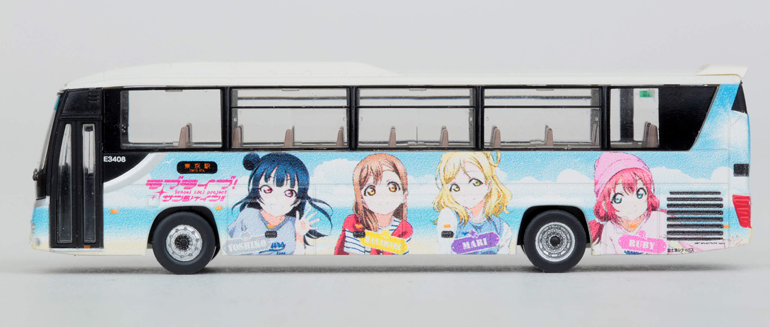 Tomytec Fujikyu City Bus Diorama Love Live Sunshine! Wrapping Bus - Limited Edition