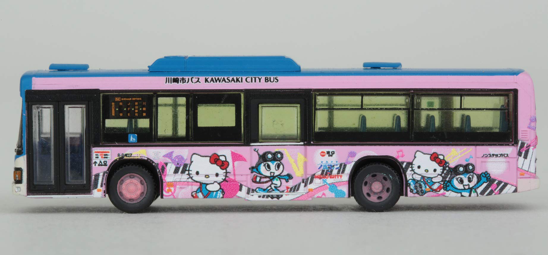 Tomytec Kawasaki Norfin X Hello Kitty Music Town Bus Collection - Limited First Order Edition