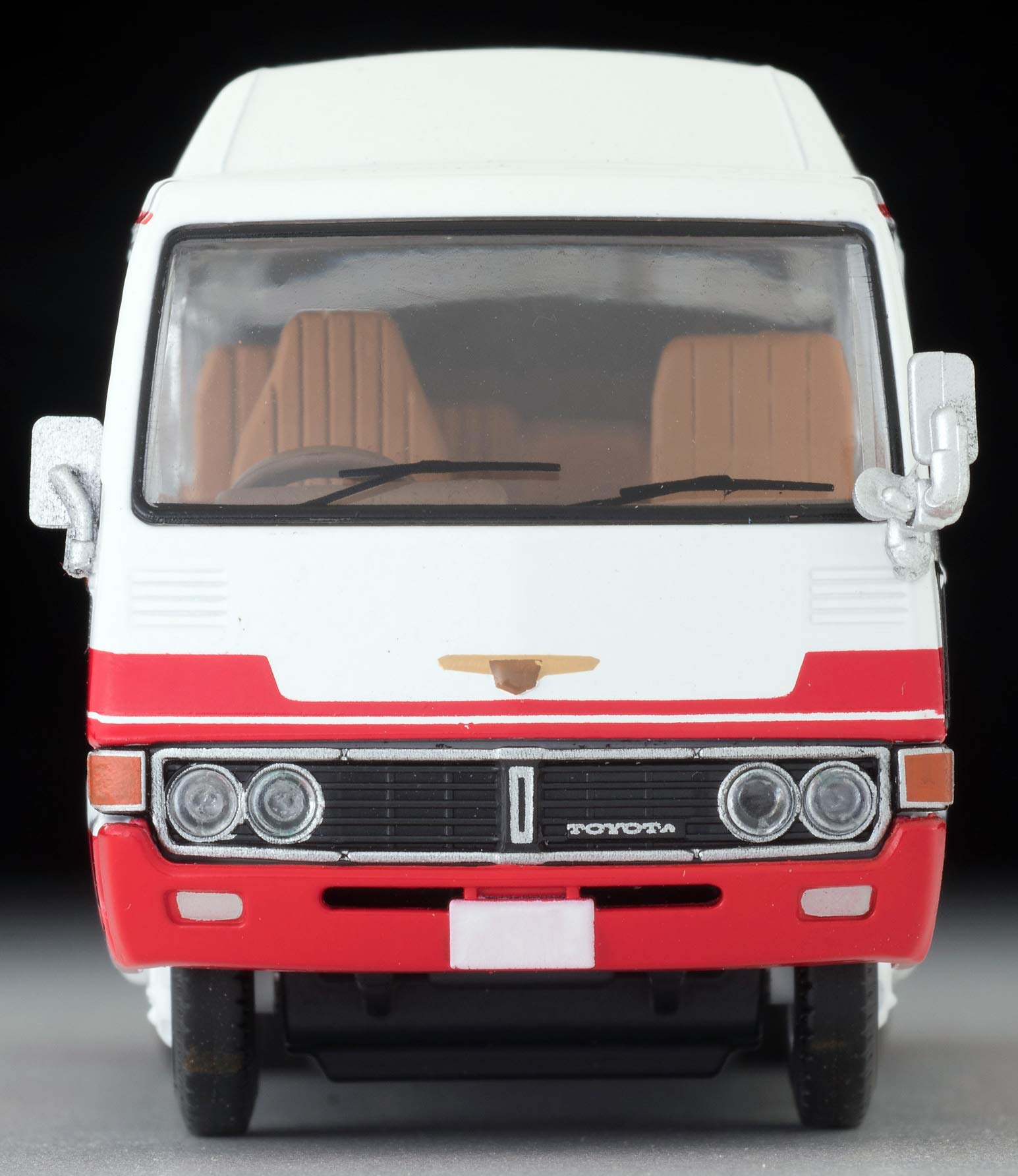 Tomytec Tomica Limited Vintage Deluxe Toyota Coaster High Roof 1/64 Scale Car White/Red