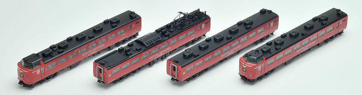 Tomytec Tomix N Gauge 485 Series Midori Express 4-Car Railway Model Train Set