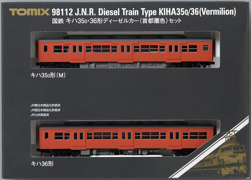 Tomytec Tomix N Gauge Kiha35 Type 0/36 Diesel Car Metropolitan Area Color Railway Model Set 98112