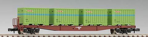 Tomytec Tomix Koki5500 N Gauge Model Freight Car with Container 2754 Railway