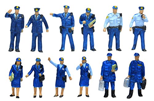 Tomytec Human 124 - Police Station People Diorama Scene Collection Supplies