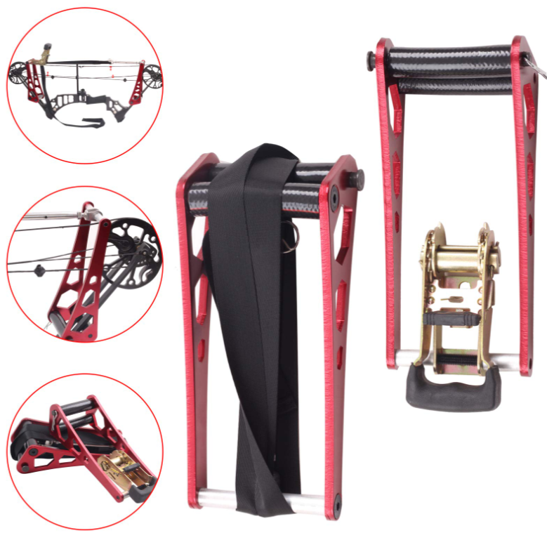 1 Set Portable Bow Press Archery Compound Bow Open Accessories Ratchet-Loc Press 1.3m Rope