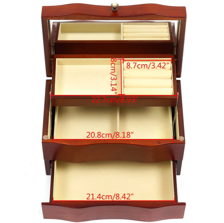 Perfect Wooden Jewelry Organizer Box