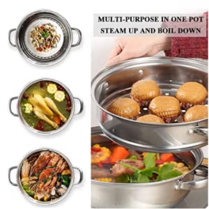 2-layer Stainless Steel Soup Steamer 28cm