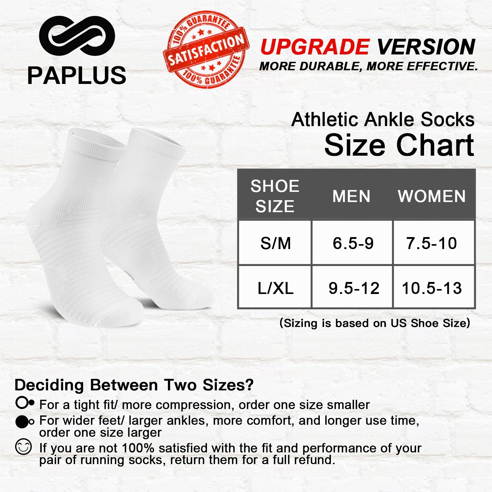 WalkHero x PAPLUS Quarter Athletic Socks 2-Pairs