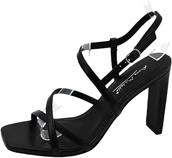 Anne Michelle Open Toe Ankle Strap Heel Sandals