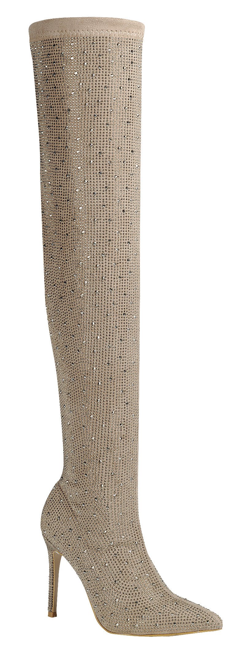 Rhinestone Over The Knee Boots Ensure-18