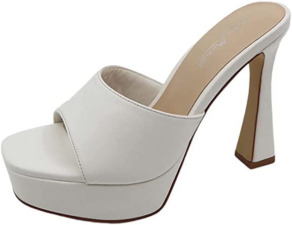 Open Toe Slip On Heels Aura-06 Anne Michelle