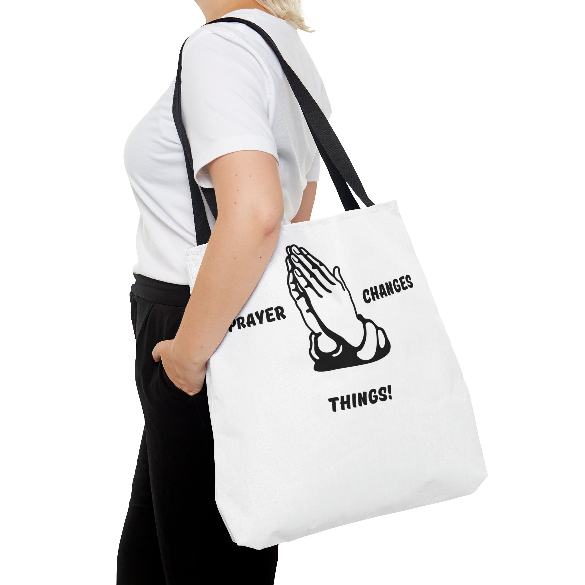 Prayer Changes Things Tote Bag