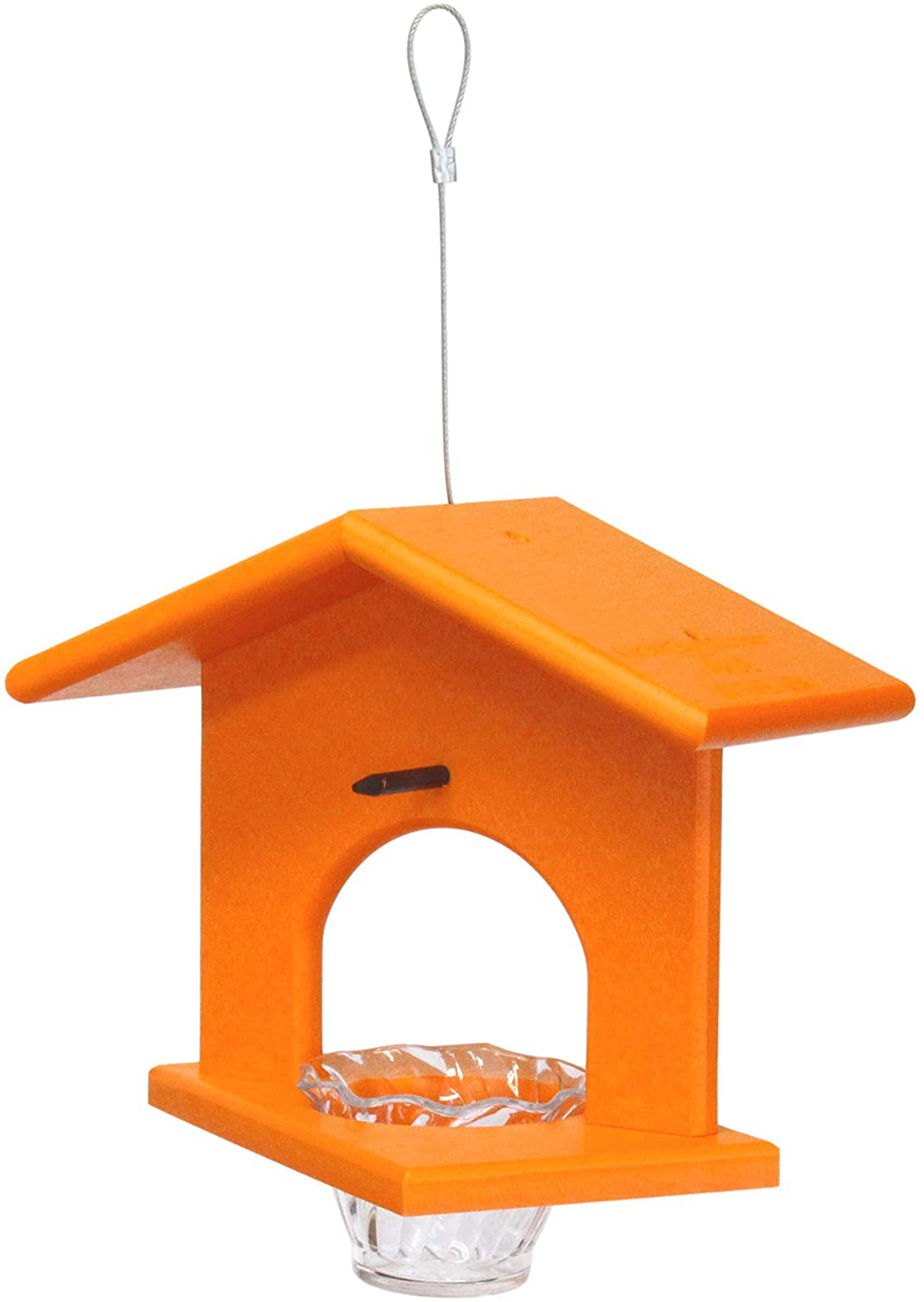 Oriole Bird Feeder, Poly-Wood Hanging Oriole Jelly Feeder (Orange)