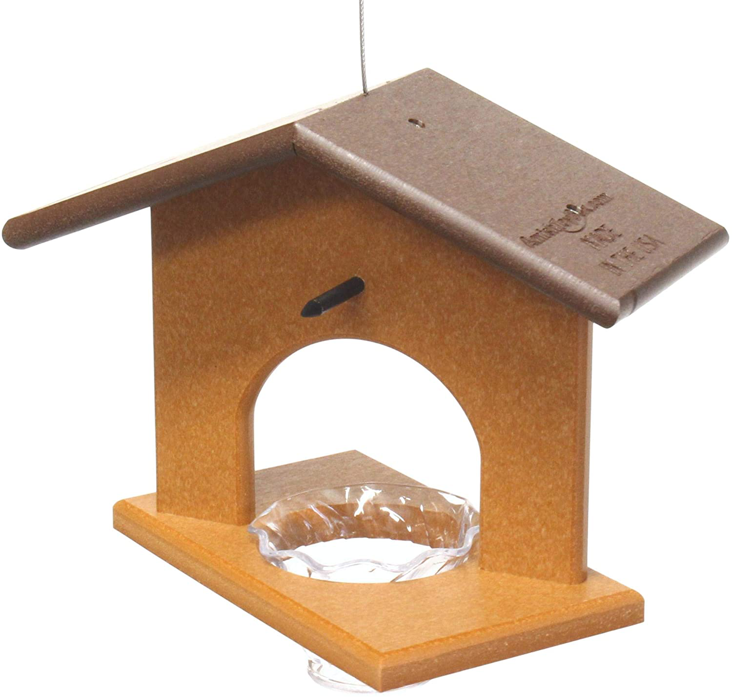 Oriole Bird Feeder, Poly-Wood Hanging Oriole Jelly Feeder (Orange)