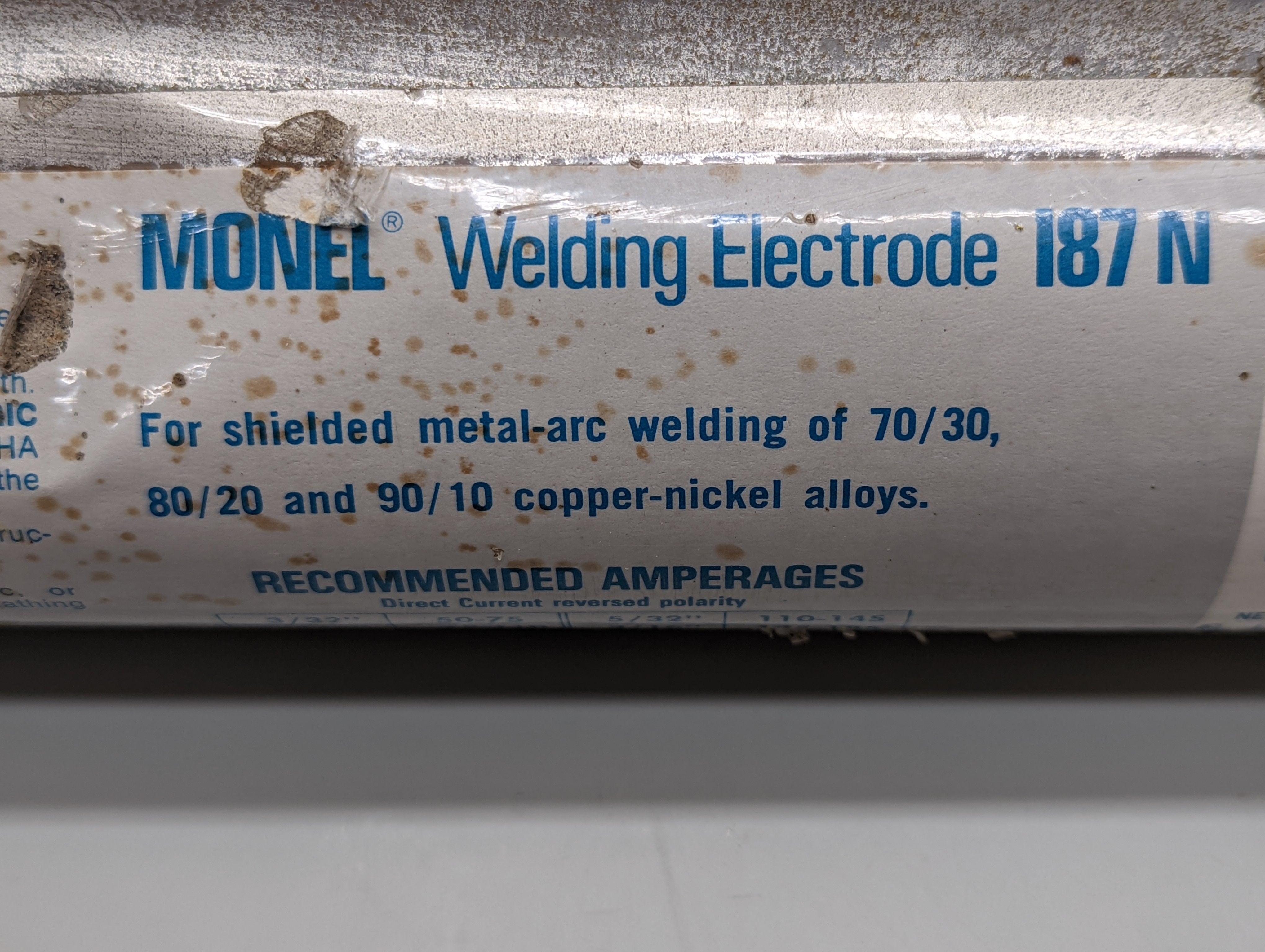 MONEL? Welding Electrode 187 - WT 347-16  F*S Stainless Steel Welding Electrode