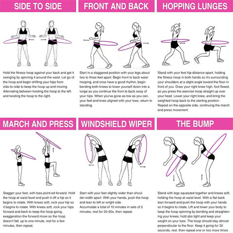 Exercise Hoop for Weight Loss 8 Sections Detachable Design