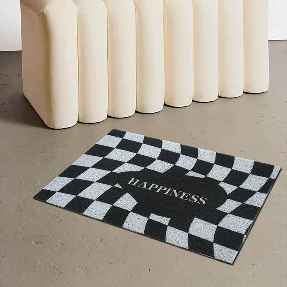 Checkered Quote Doormat