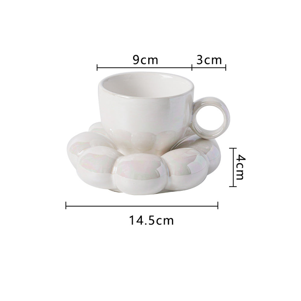 Puffy Flower Cup Set